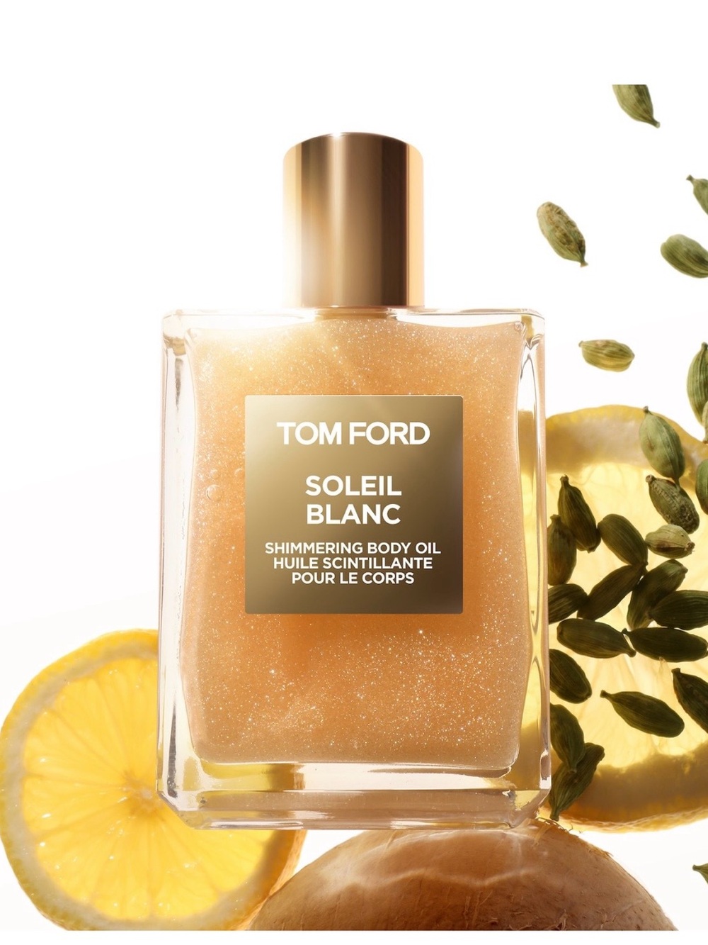 Tom Ford Soleil Blanc Shimmering Body Oil - Gold, 1.5oz NEW - Picture 2 of 5